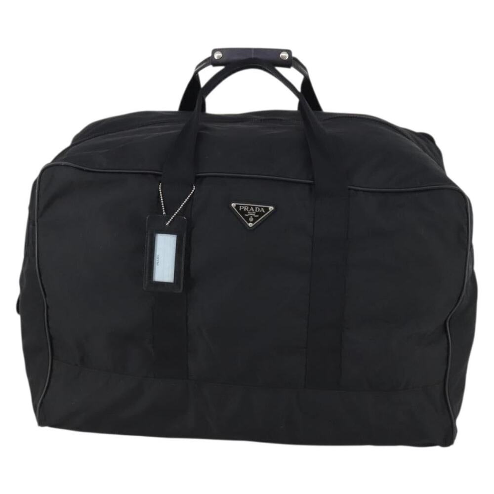 Prada Nylon Boston Bag Black